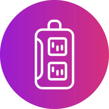 çanta simgesi vektör illüstrasyonu