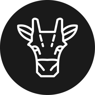 Keçi simgesi vektör illüstrasyonu