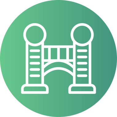 Köprü. Web simgesi basit illüstrasyon