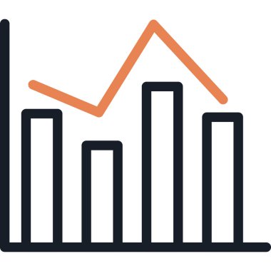 grafik ikonu vektör illüstrasyonu