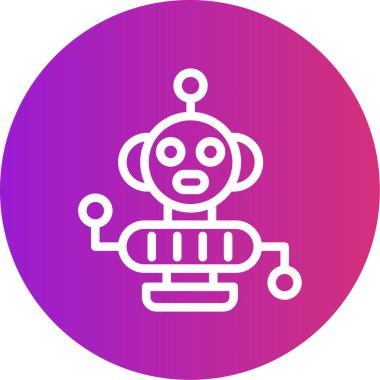 vektör robot simgesi