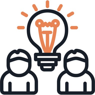 fikir kavramı, vektör illüstrasyonu