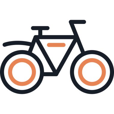 Bisiklet. Web simgesi basit illüstrasyon