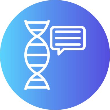 dna. Web simgesi basit illüstrasyon