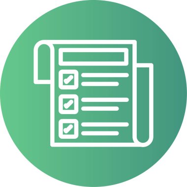 Belge. Web simgesi basit tasarım