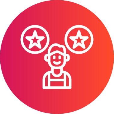 Benzersiz kullanıcı vektör simgesi