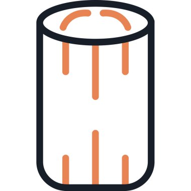 Tek bir çizgi film simgesinin vektör illüstrasyonu