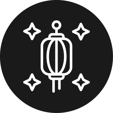 Bir fener simgesinin vektör illüstrasyonu