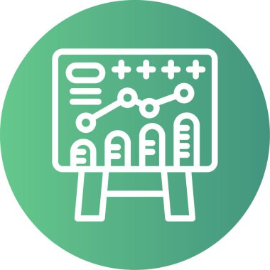 vektör lcd simgesi illüstrasyonu