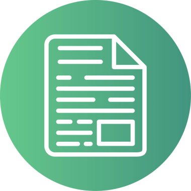 belge simgesi vektör illüstrasyonu