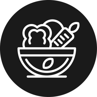 Gıda simgesinin vektör illüstrasyonu