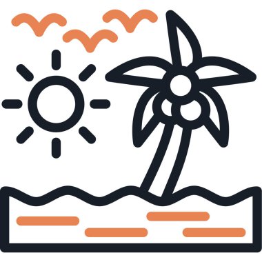 Güneş. Web simgesi basit illüstrasyon