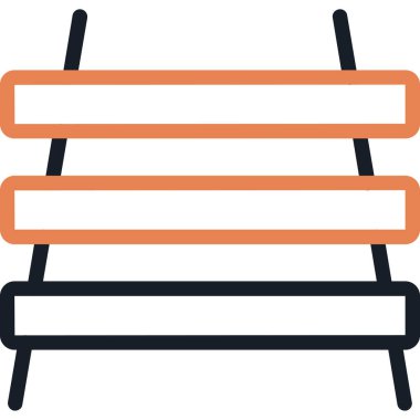 Tek bir sandalyenin vektör illüstrasyonu