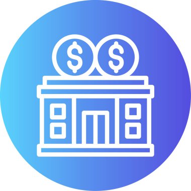 Dolar. Web simgesi basit illüstrasyon