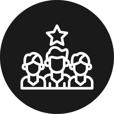 grup insanları ikon vektör illüstrasyonu