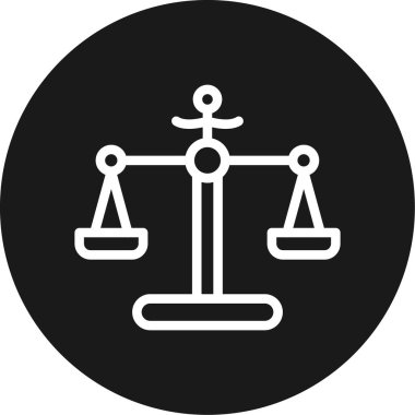 Hukuk ve adaletin vektör çizimi