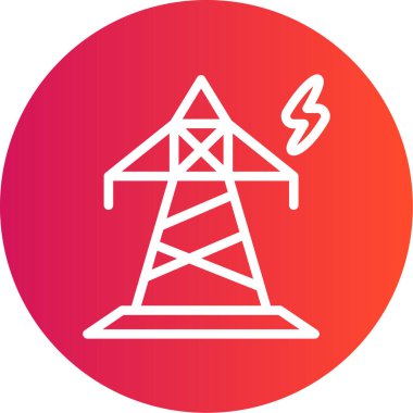 Elektrik simgesinin vektör illüstrasyonu