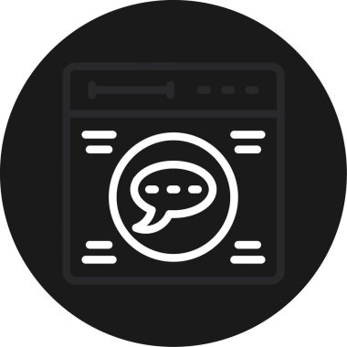 sohbet web simgesi basit tasarımı