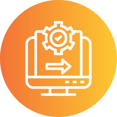 vector settings icon illustration