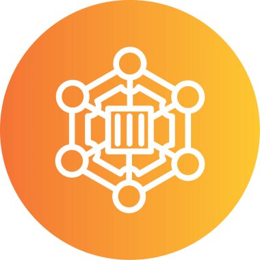 Veri ağının eşsiz vektör simgesi