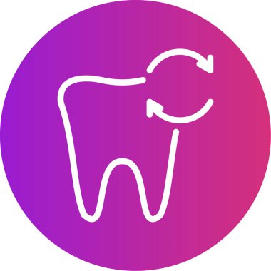 Diş. Web simgesi basit illüstrasyon