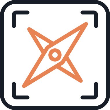 Yıldız. Web simgesi vektör illüstrasyonu