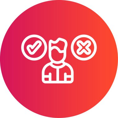 İnsan simgesinin vektör illüstrasyonu