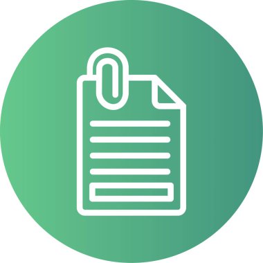 Belge simgesinin vektör illüstrasyonu