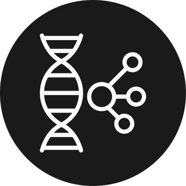 DNA simgesi vektör illüstrasyonu