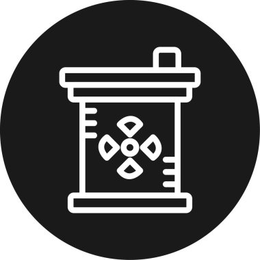 Bir besin simgesinin vektör illüstrasyonu