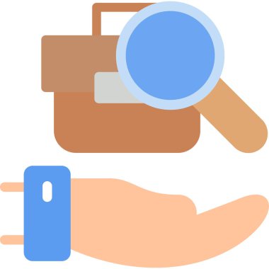 Büyüteçle büyüteç tutan bir el.