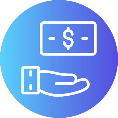 Kredi kartı simgesini tutan bir elin vektör çizimi