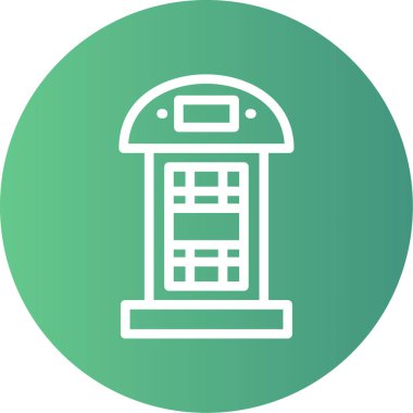 Eşsiz Telefon Vektör Satırı Simgesi