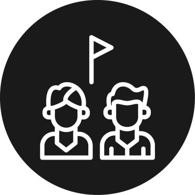 Modern simgenin vektör illüstrasyonu