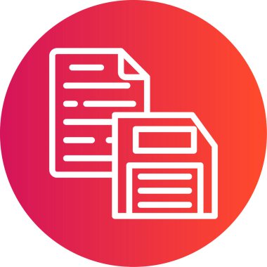 Vektör belgesi Simge illüstrasyonu