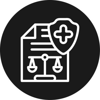 Hukuk ve adalet ikonunun vektör illüstrasyonu. Adalet ve adalet hisse senedi illüstrasyonu.