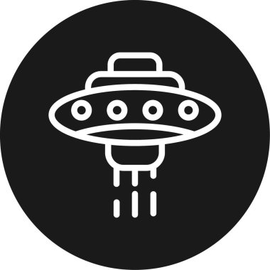 Uzaylı simgesi vektör illüstrasyonu