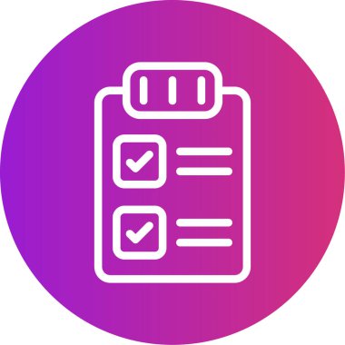 vektör kontrol listesi simgesi