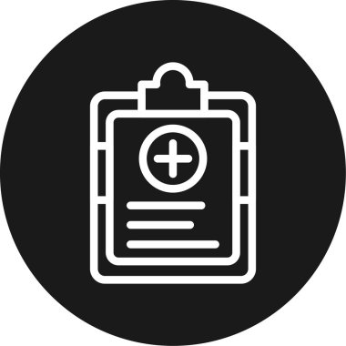 İllüstrasyon tıbbi pano simgesi