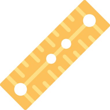 Teyp mezurası simgesi düz biçimli