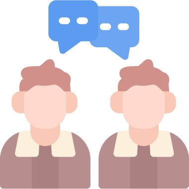 İnsanlar sohbet simgesi