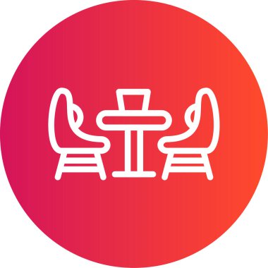 sandalye vektör simgesi modern simgesi