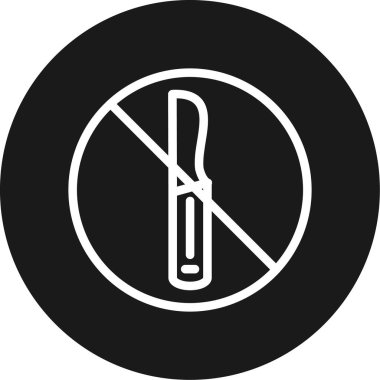 Moda biçimi izole edilmiş arkaplanda sigara içme simgesi yok