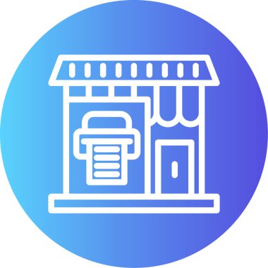 vektör mağaza simgesi çizimi