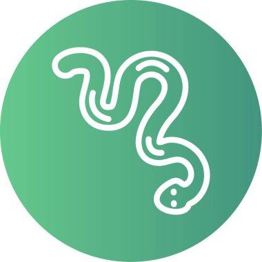 Yılan simgesinin vektör illüstrasyonu