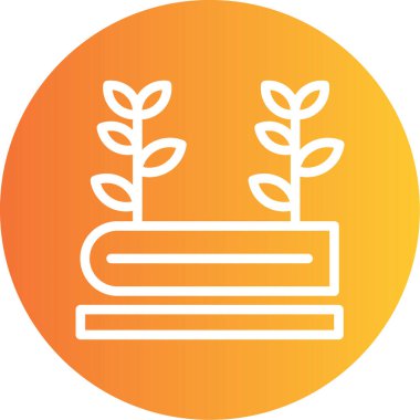 Bitki simgesinin vektör illüstrasyonu