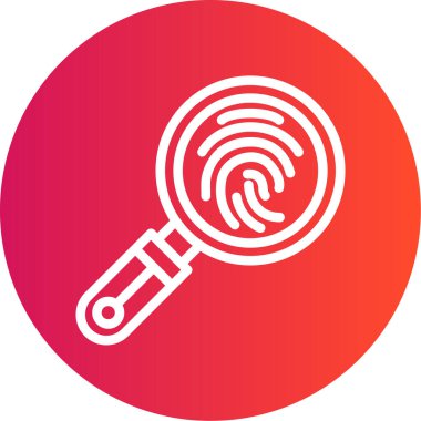 parmak izi ikonu vektör illüstrasyonu