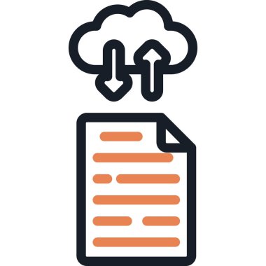 veri indirme simgesi ana hat biçiminde