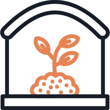 Bitki. Web simgesi basit tasarım