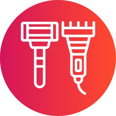 saç tarak simgesi vektör illüstrasyonu